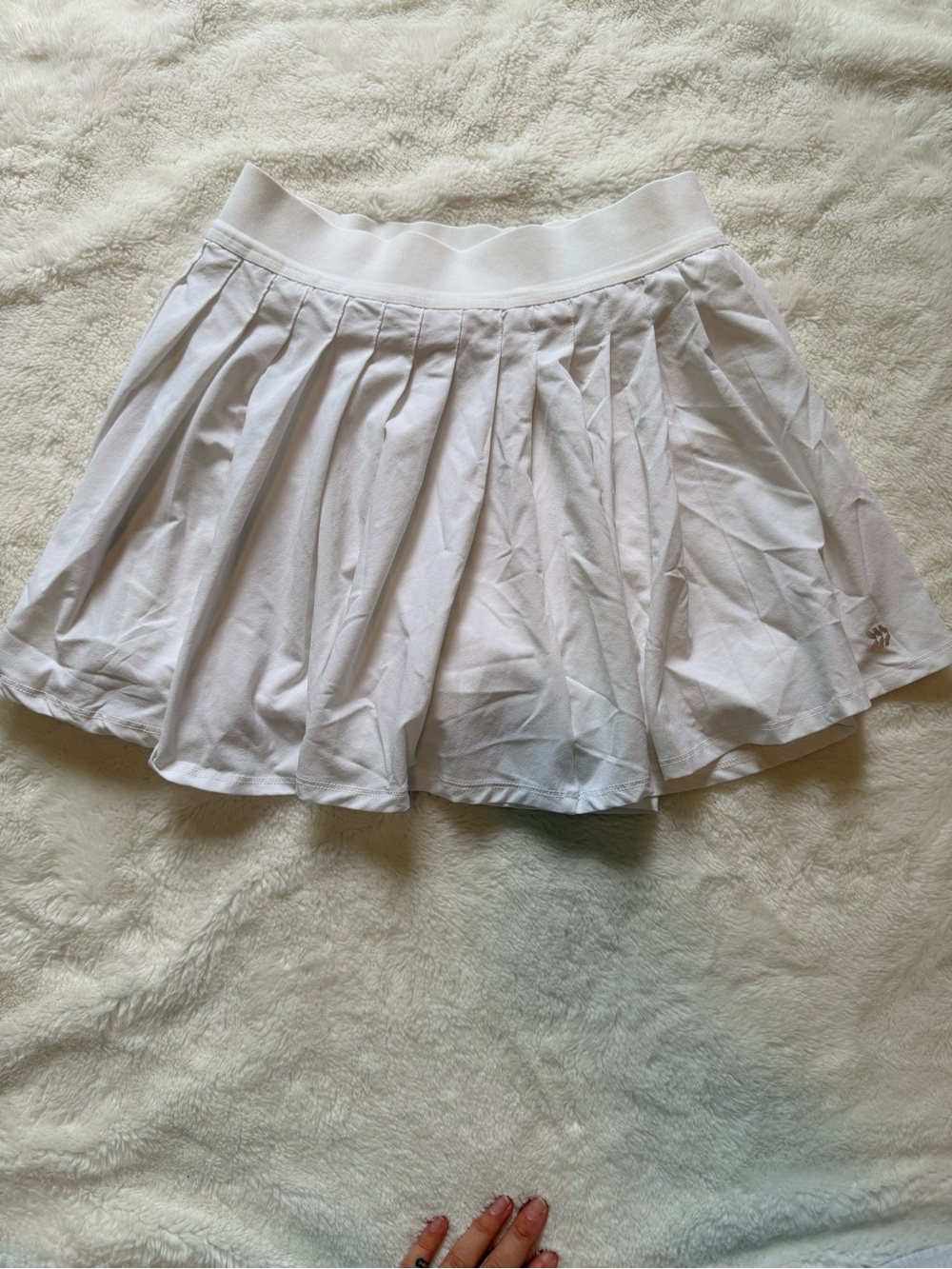White Pleated Tennis Skirt - Women
